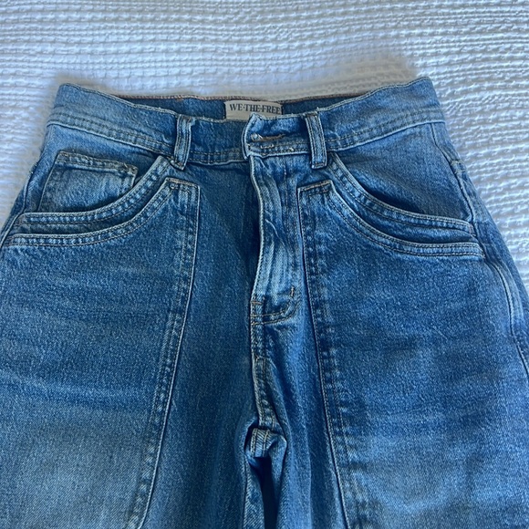 We The Free Light Blue Denim barrel Jeans - Picture 2 of 3